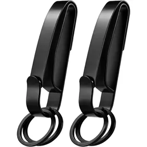 Duty Belt Key Holder, 2 count  Duty Belt Key Clip, Upgraded Quick Release Key Keeper with Key Ring for  and Law Enforcement Agencies