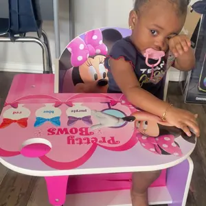 Minnie Mouse Chair Desk with Storage Bin