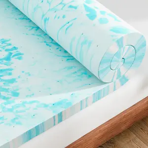 [Summer Deal] Cooling Gel Swirl Infused Memory Foam Mattress Topper - Bed Topper for Enhanced Comfort