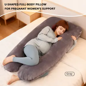 Pregnancy Pillow for Lumbar Support, Side Sleeping Pillow, Full Body Support Belly Pillow, Multifunctional Sleep Aid for Pregnancy