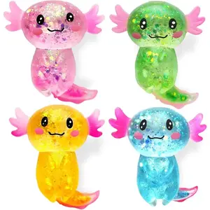 4 Pack Cute Squishy Series Stress Relief Toys Set, Soft Maltose Feeling Sensory Fidget Pack for Adults & Kids, Ultra Soft Slow Rising Balls, Anxiety Relief Birthday Party Gifts