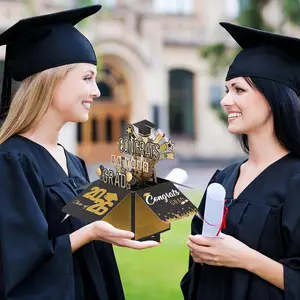 2026 Pop-Up Graduation Card, 3D Graduation Card Congratulations on Your Grad, Suitable for College