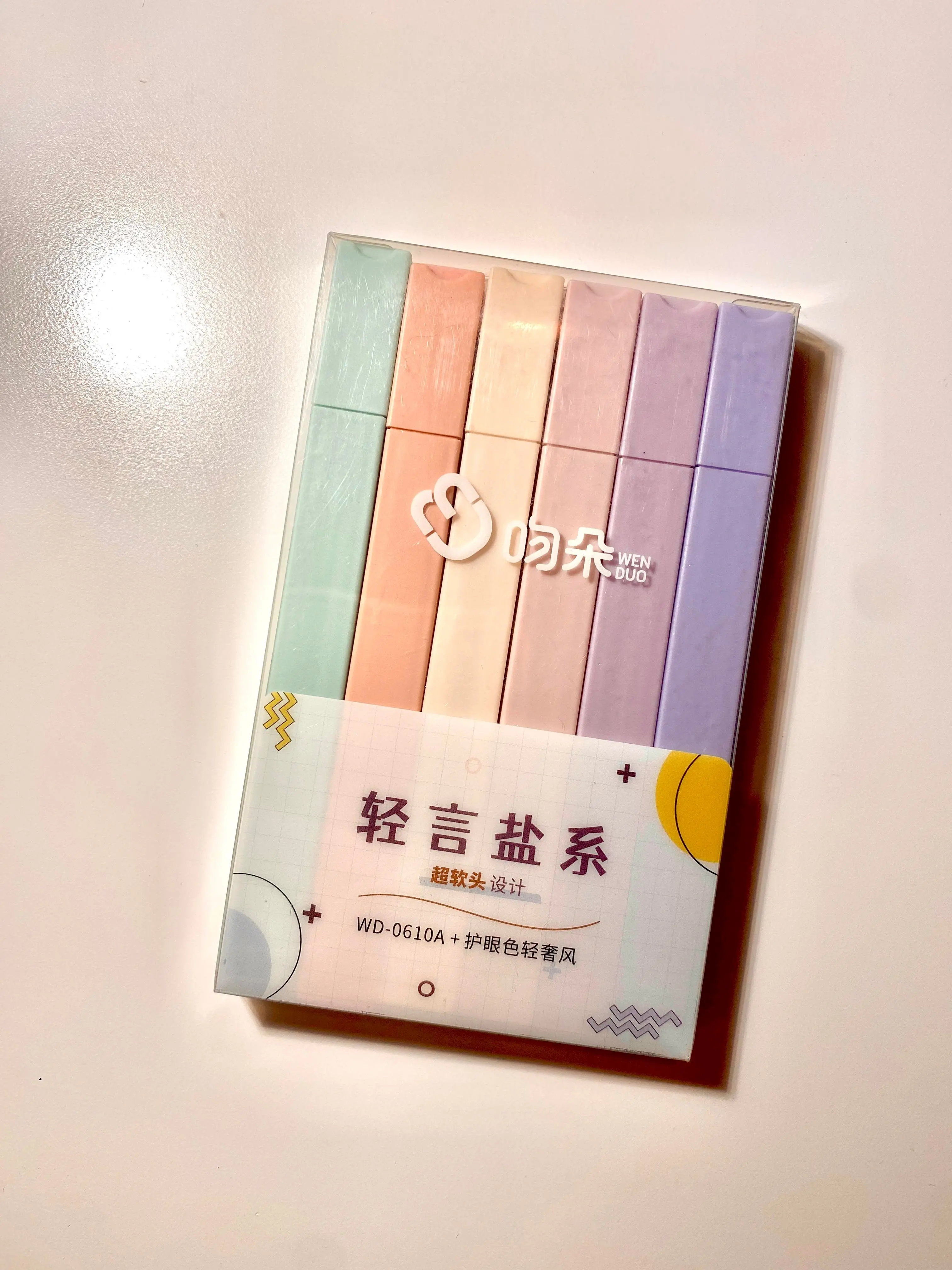 Pastel highlighters pack of 6