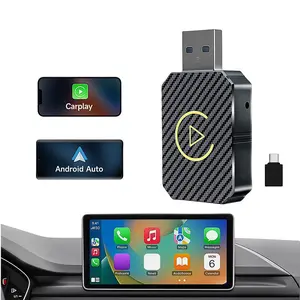 1pc Wireless CarPlay Adapter, 2-in-1 USB-C Dongle for IOS & Android, Portable & Plug & Play, Supports Music Streaming, Phone Calls & Navigation, Universal Compatibility, Built-in Wireless Technology