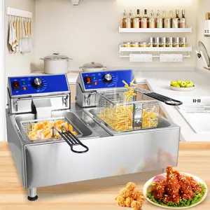 Hakka 20L Commercial Deep Fryer with Basket 3600W Electric Frying Machine,ETL