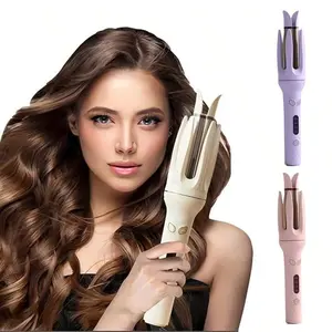 28mm Automatic Hair Curler Negative Ions Rotating Ceramic Wand,Fully automatic curling stick lazy curling tool electric rotary curler large curling without damaging hair Comfort Hair Curler