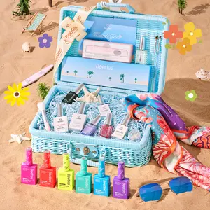 Beetles Sunny Escape Gel Nail Polish Kit Manicure Spring Summer Limited Edition Salon Home DIY Gift Basket for Women