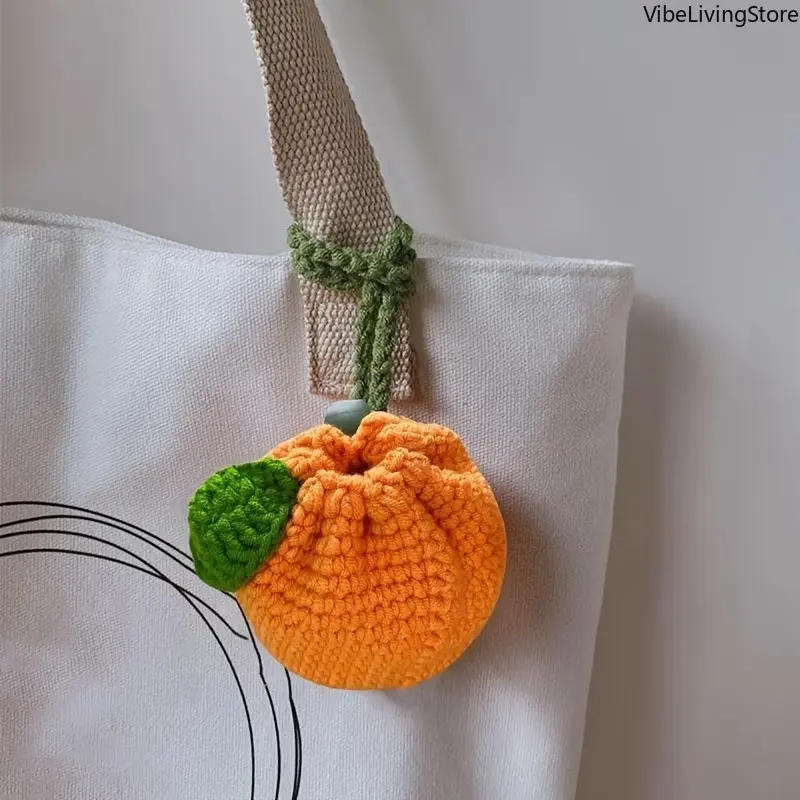 Women's Handmade Crochet Fruit Purse - Scratchproof Women's Wallet, Portable Storage Pouch for Storage Organization, Stylish Travel Accessory, Exquisite Ladies' Gift, Scratchproof Women's Wallets