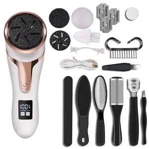 Electric Callus Remover for Feet With LED Display 16-Piece Pedicure Kit