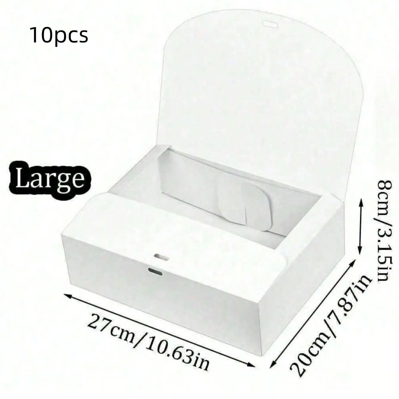 10Pcs White Gift Boxes with Lids & Ribbons – Bridesmaid Proposal Boxes for Wedding, Christmas, Valentine’s Day, Birthday & Baby Shower, Flat Fold Gift Box Set for Party Favors, Elegant Gift Box, Classy Gift Box, Gift Package, Wrapping Box
