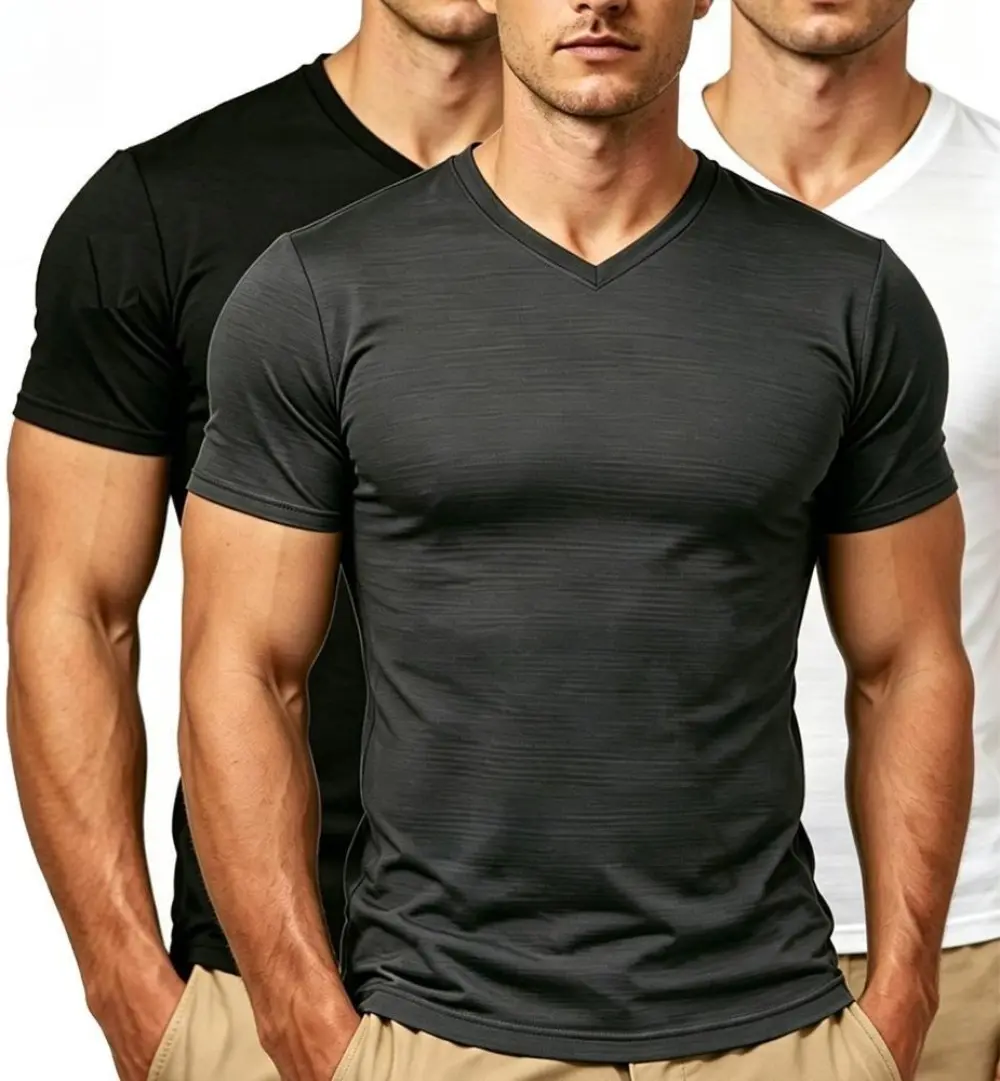 Women's Tummy Control Top, Chic Plain V-Neck Short Sleeve Fitted Shapewear Tee with High-Stretch Fabric, 1-3 Pack, Waterproof