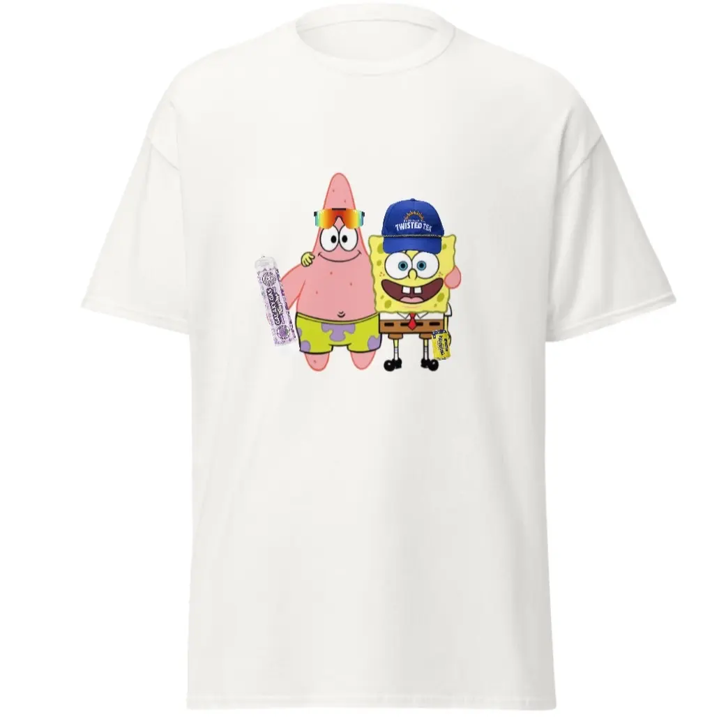 SpongeBob & Patrick Essential Twisted Tea-Shirt for Men - Top Style - Menswear