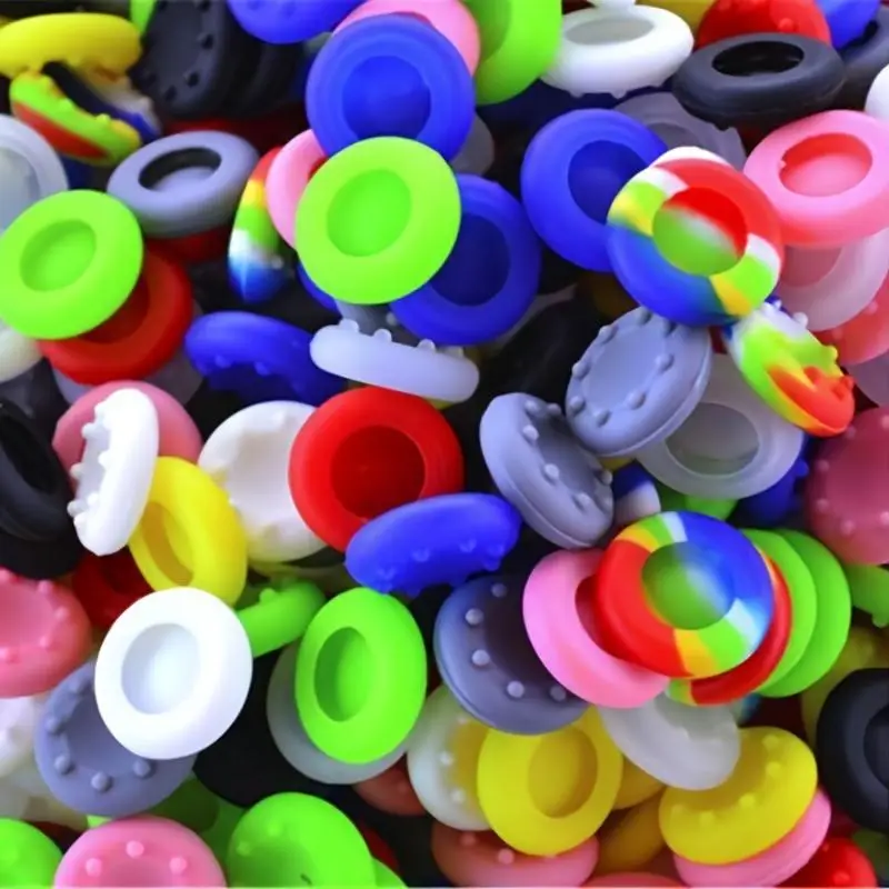 Random Color Silicone Thumb Grip Stick, 20pcs Thumb Wheel Grip for Xbox One XBOX360/PS4/PS3 Controllers