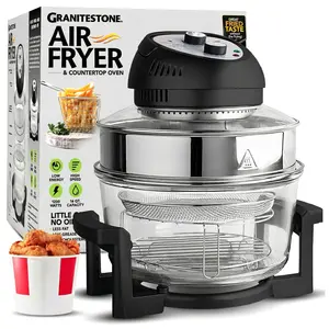 Granitestone 16 Quart Extra Large Air Fryer - Oil-Less Crispy Cooking for Healthier Meals Granitestone 16 Quart Extra Large Air Fryer - Oil-Less Crispy Cooking for Healthier Meals