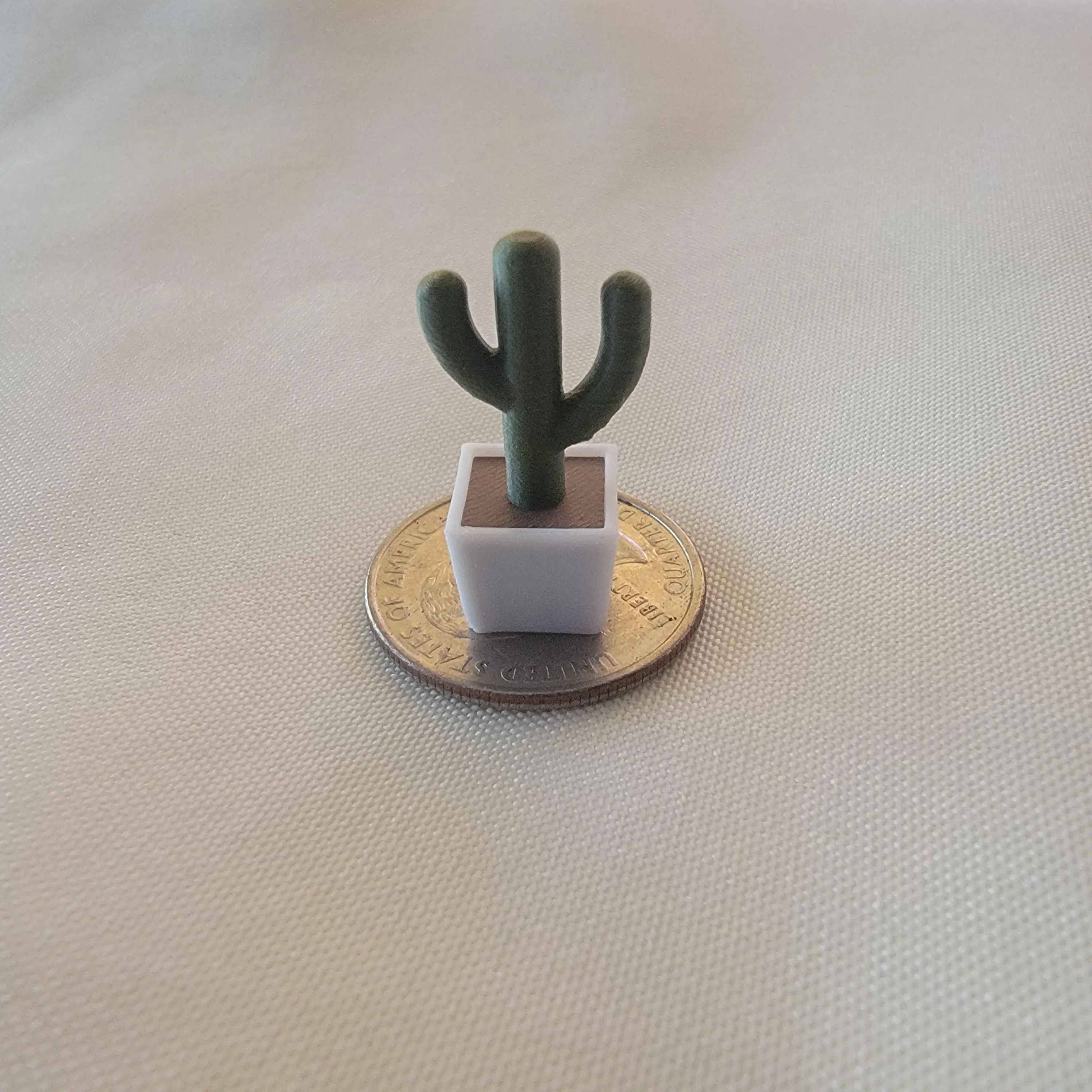 Mini Accessory - Cactus - Creative Home Decor Cute Desktop Decoration, Decorative Home Ornament Statue Figure Decor for Mini Bookshelf & Book Counter Trinket