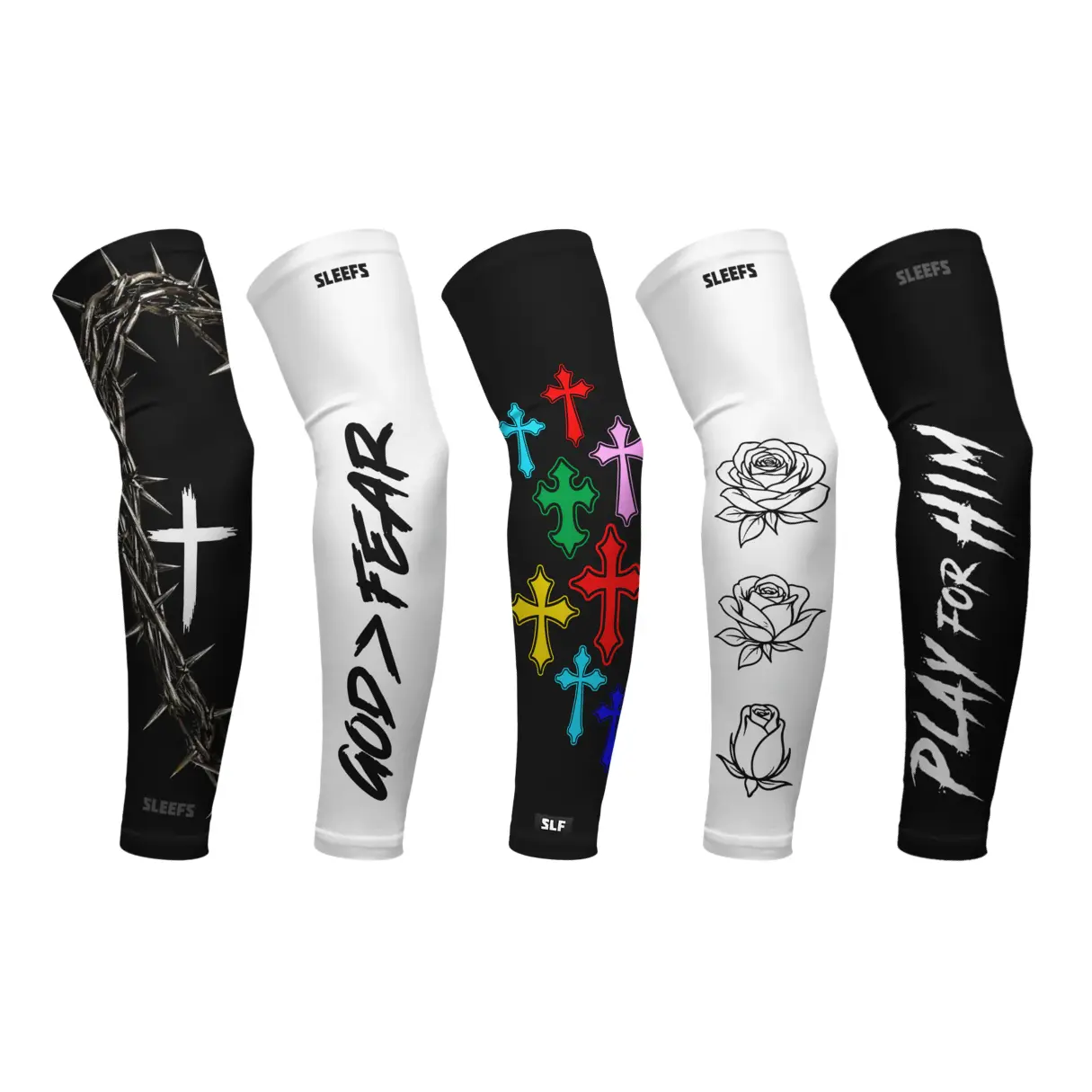 SLEEFS Faith Arm Sleeve Collection, Sports Arm Sleeve for Compression Support in Outdoor Activities, Arm Compression Sleeves