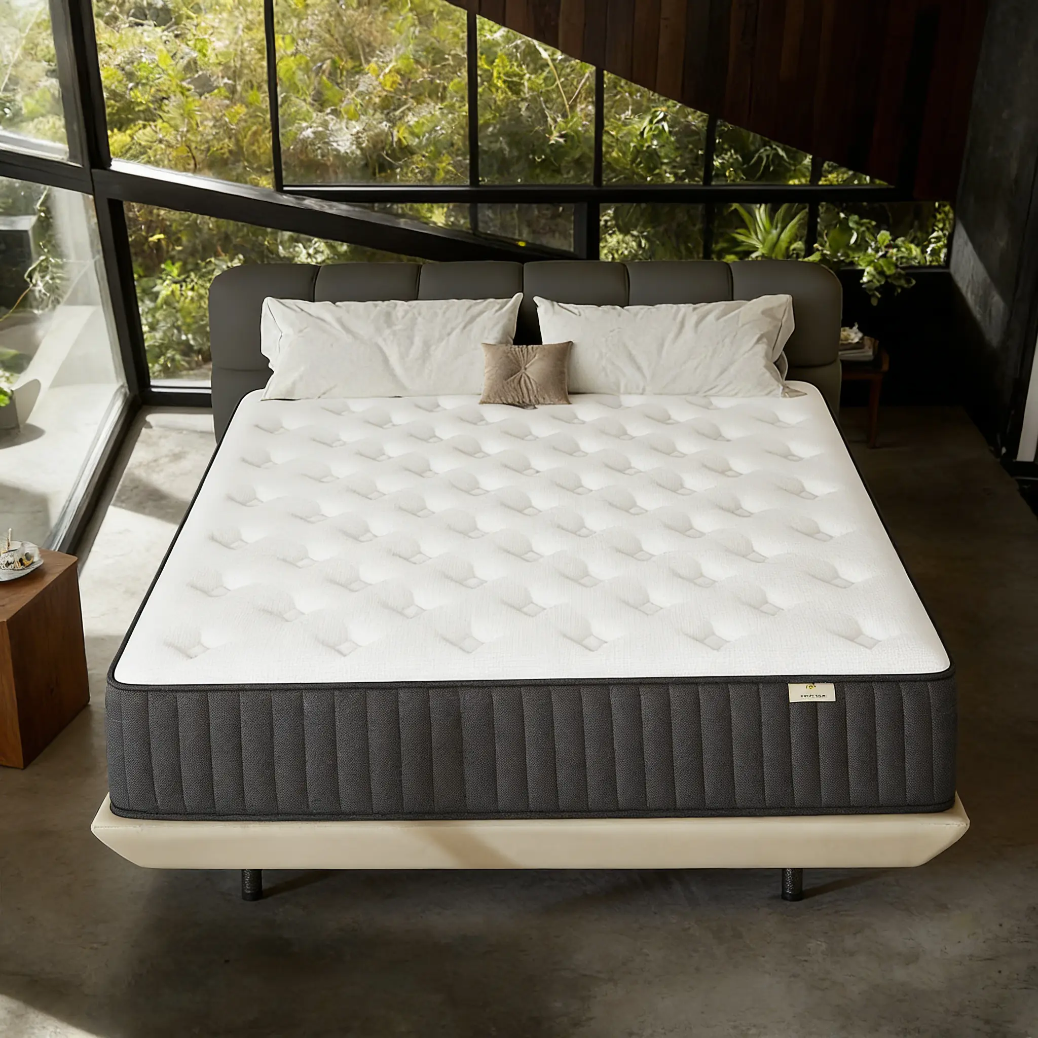 12/14 Inch Twin, Full, Queen, King Mattress Memory Foam And Spring, Hybrid MattressMedium Firmness, For Home Rooms Hotels, Boxed Halloween ChristmasGift Furniture Ergonomic queen size mattress Interior Modern, High Quality Mattress