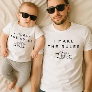 Father and Son Matching Shirts, Father's Day Shirt, Dad and Son, Dad and Baby Matching Outfits, Daddy and Me, New Dad Gift T Shirt Birthday Casual Daily Wear Tee For Son, Gifts for Daughter Apparel Made In The USA