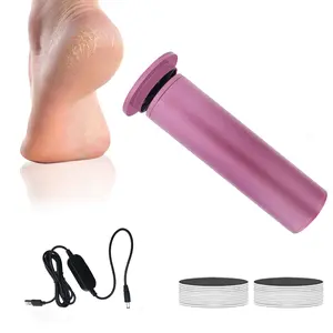 Electric foot callus remover adjustable speed foot callus remover with 20 sandpaper discs, foot file pedicure tool