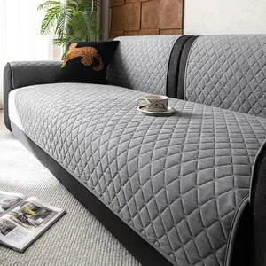 1 Piece Stylish Luxury Solid Color Sofa Cover - Non-Slip, Dustproof, Stain-Resistant & Pet-Friendly Sofa Cushion, Fits 1/2/3/4 Seater Sofas, All-Season Living Room Sofa Cover, Machine Washable