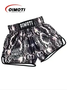Unisex's Snakeskin Print Boxing Shorts, Breathable Quick Drying Gym Shorts, Men's Sportswear for Gym Workout Running Boxing, Athletic Shorts