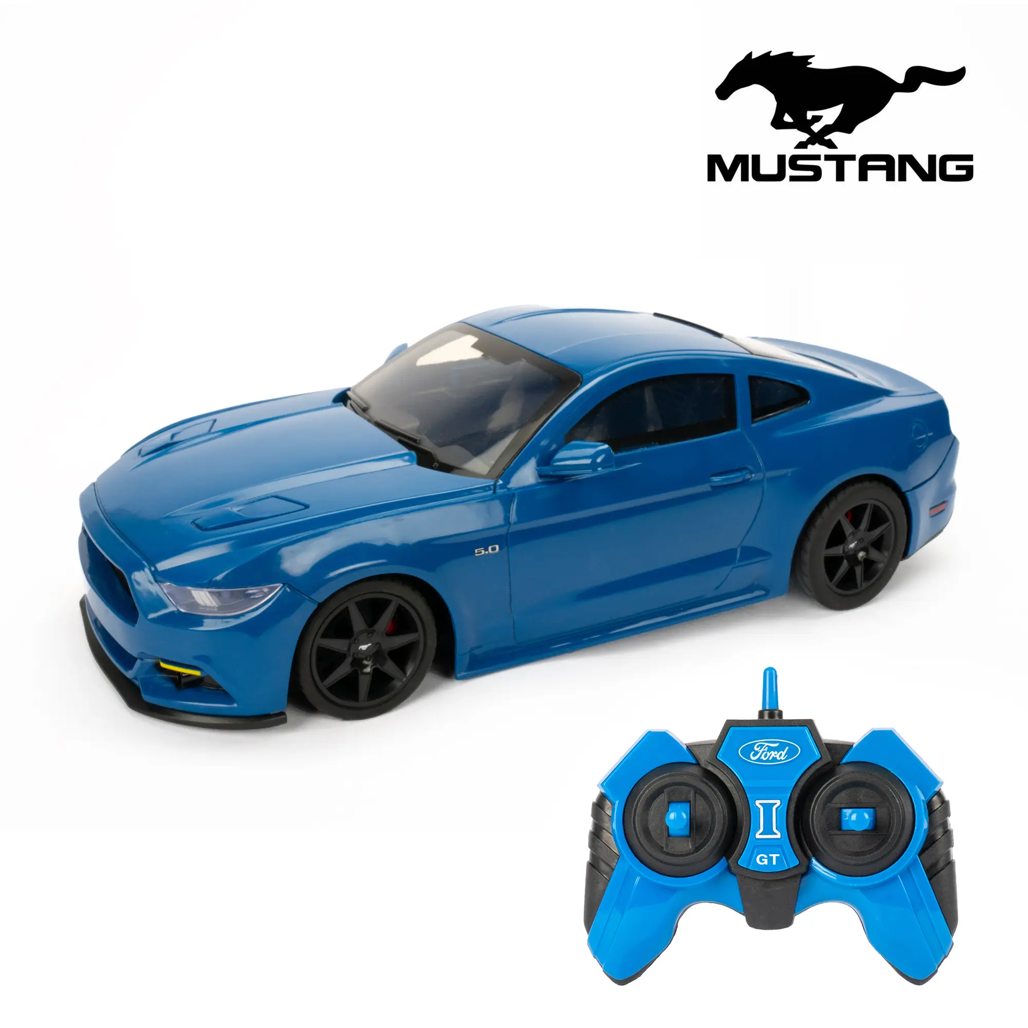 1:14 Electric RC Car Ford Mustang GT & Ford Mustang Shelby Full Function Radio Control Officially Licensed Muscle Car with Rubber Tires & Durable Body Ready to Run