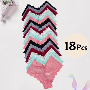 H Women's solid-color or fully floral . They are soft and comfortable low-rise panties for daily wear, suitable for both daily work and sports. These light-colored undergarments are suitable for all seasons . Womenswear Pink Bridal panties thong thongs