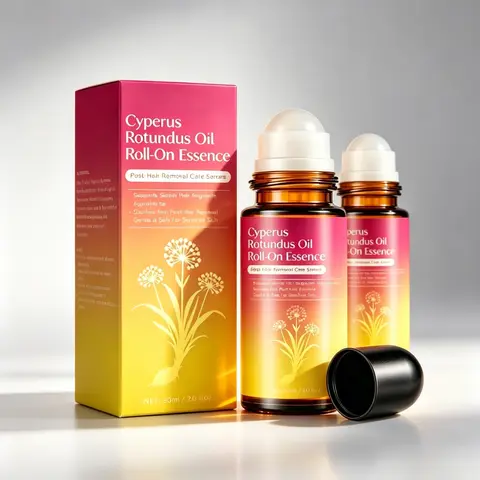 Natural Cyperus Rotundus Oil 60g - Body Care Cosmetic for Hair Removal, Reduces Unwanted Hair Growth, Soothing Skin & Minimizing Pores for All Skin Types