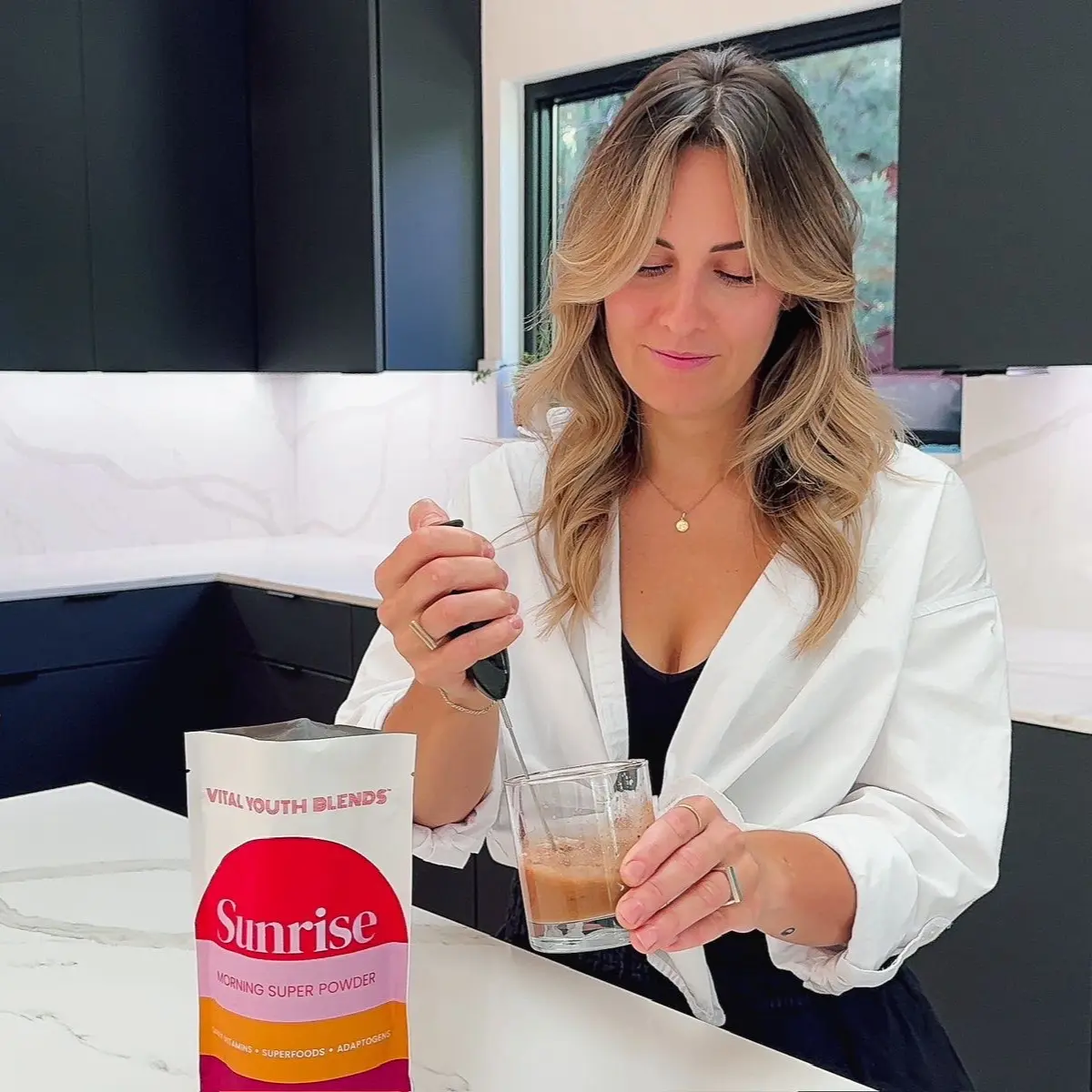 Vital Youth Blends Sunrise Morning Super Powder Supplement for Gut Health DeBloating Energy Metabolism Support with Vitamins Superfoods Probiotics Healthcare Dietary Edible Boost Vegan Gluten-Free Non-GMO - Fitness Optimum