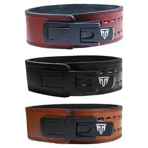 MT 13mm Genuine Leather Lever Weight Lifting Belt - Heavy-Duty Back Support for Powerlifting, Fitness, and Bodybuilding belt Laminated Workout belt