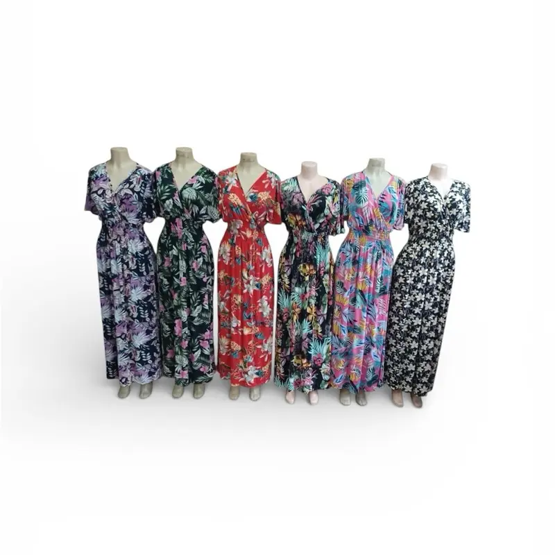 Flower dresses short Sleeve