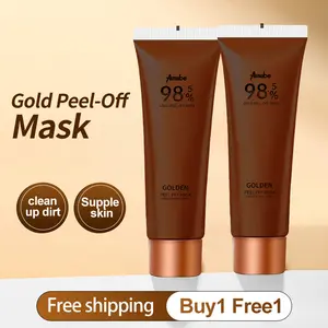 Black Gold Peel-Off Mask | Upgraded from Classic Gold Formula | Helps Deep Clean Pores, Remove Excess Oil & Impurities | Smooths Skin Texture | Easy Peel, Gentle Formula for All Skin Types