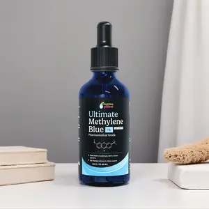 Methylene Blue 1% USP Grade Liquid for Cellular Energy & Focus Support | Lab-Tested Pharmaceutical Formula (50 mL / 1.69 FL OZ) Healthcare Glass Dropper