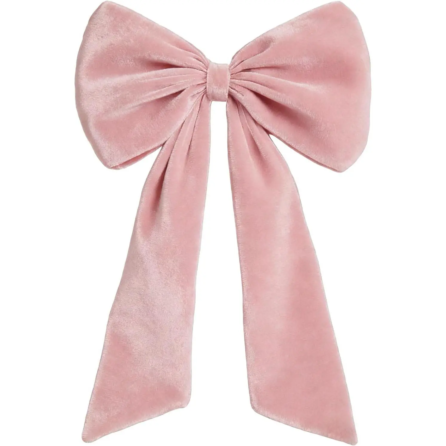 Oversized Giant Velvet Bow, 40x24in Pink & Black Ribbon Accent - Pink Bow Hanging Decor for Coquette Aesthetic Room, Ballerina-Themed Girls’ Bedrooms, Wedding Backdrop
