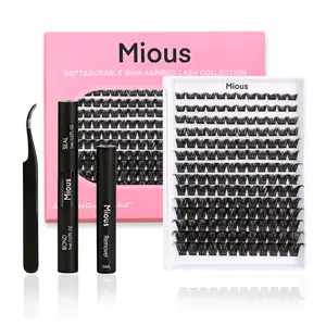 Mious M-06 With DIY Eyelashes Extension Kit Bond and Seal Eyelash Glue and Lash Remover Beginner Friendly Individual Lashes Waterproof and Long lasting Makeup For Girl  lash clusters kit waterproof lash clusters Cosmetic lashes clusters