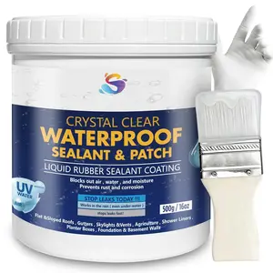 Transparent  Sealant  Coating 16oz Invisible Waterproofs Agent Indoor & Outdoor Waterproofs Sealant Clear, Roofs, Walls, Garden, Terraces, Waterproofing Adhesive Glue Water Proof