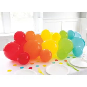 Rainbow Latex Balloon Table Centerpiece