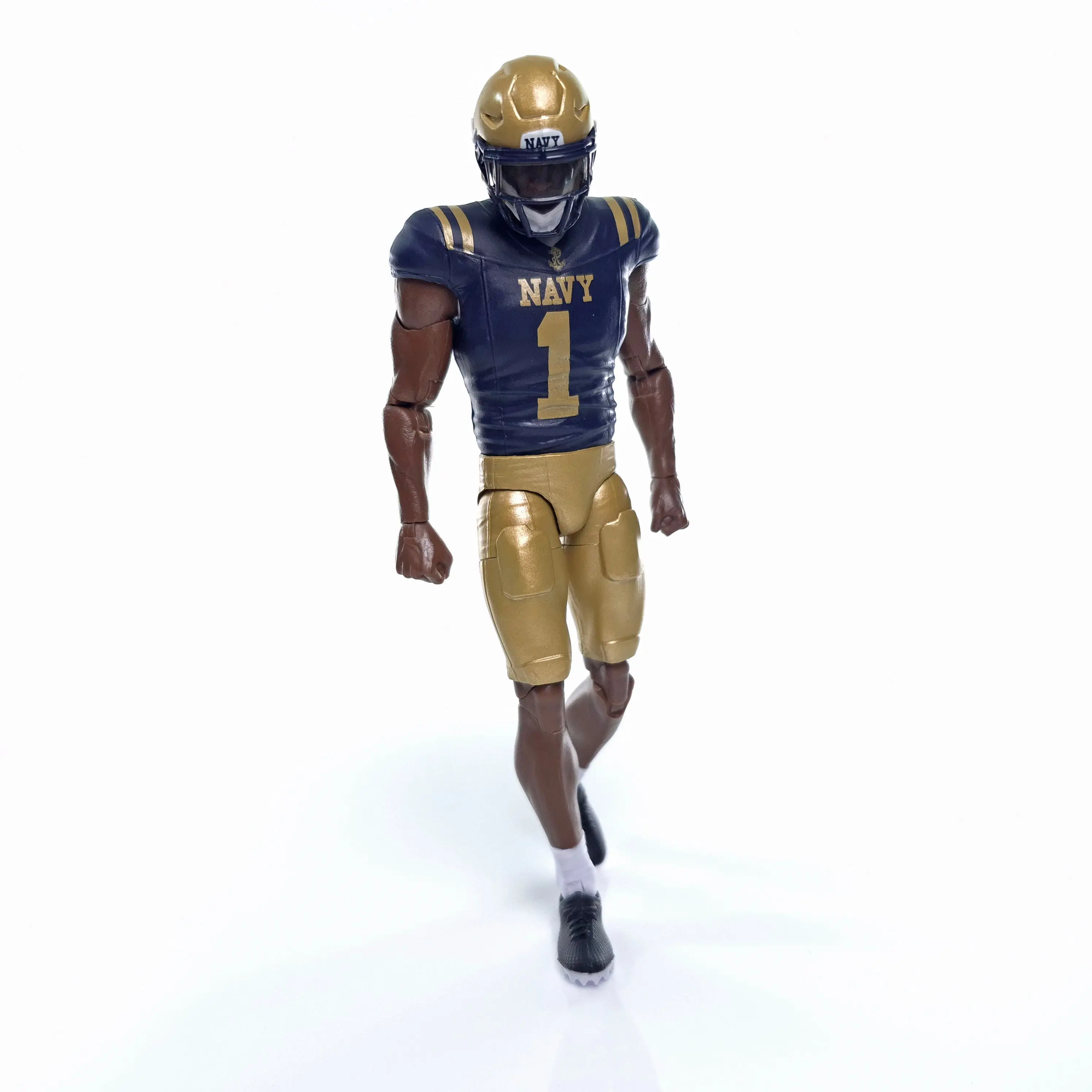 New #1 Navy Walk-On Player Dark Sports Collectibles Action Figure - Gold, 4 Interchangeable Hand Sets, Default Configuration, Action Figures