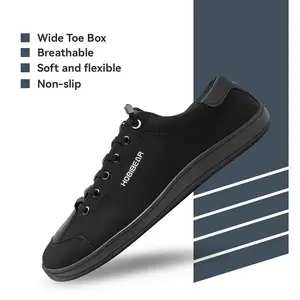 HOBIBEAR Barefoot Minimalist Shoes Womens Mens | Zero Drop | Wide Width Canvas Slip-on Shoes Casual Trainer SpringStatements