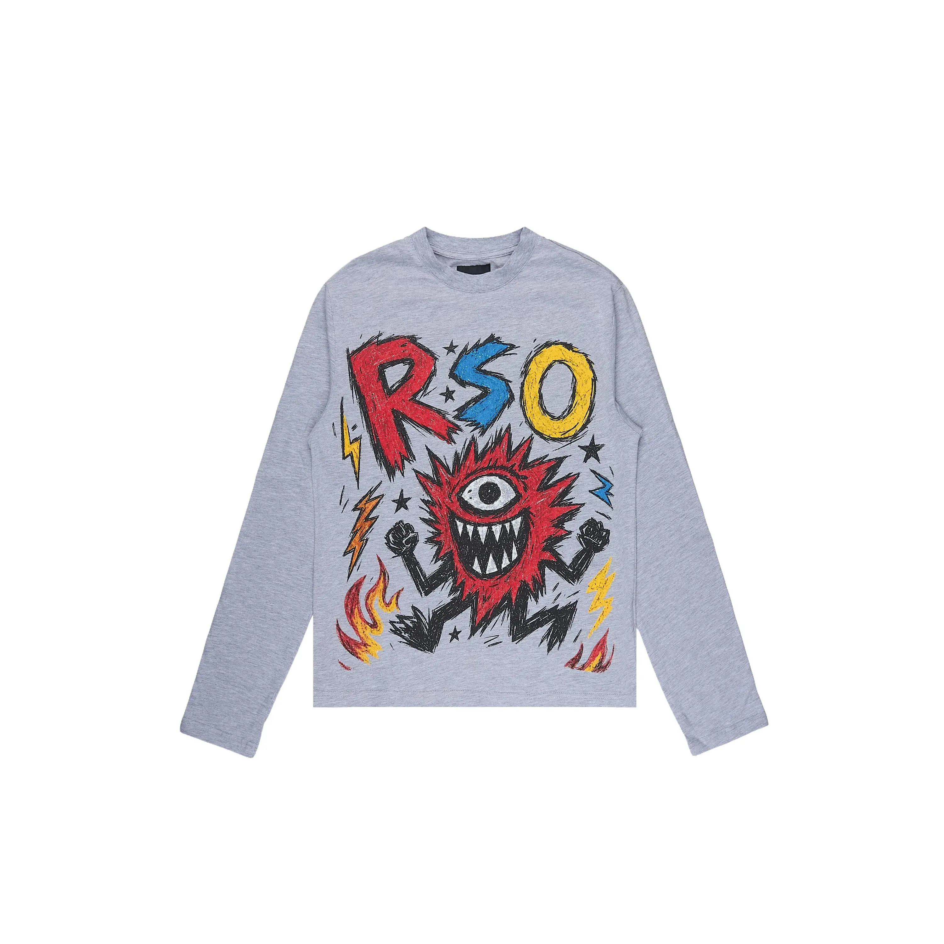 Boys Zesty Heather Grey Long Sleeve T-Shirt Boys Zesty Heather Grey Long Sleeve T-Shirt