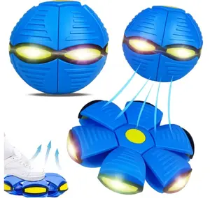 Magic Bouncing Ball, Magic Meta Ball, Dual Form Freely Switchable Magic Ball Toy with 6 Light, Parent-Child Interaction Suitable for Indoor, Outdoor & Playroom Use