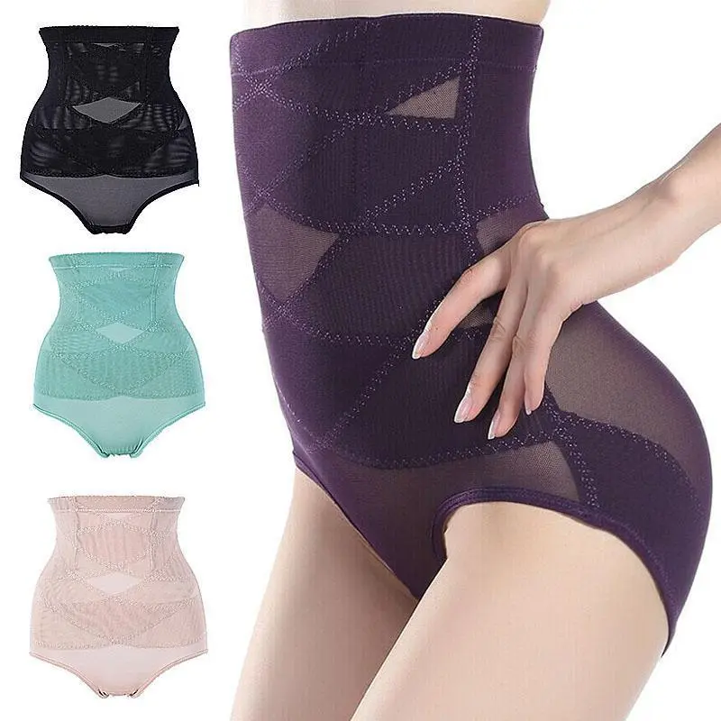 High-Waist Shapewear Faja de Cintura Alta Invisible Under Jeans & Dresses Breathable Nylon Spandex S-XL Sizes