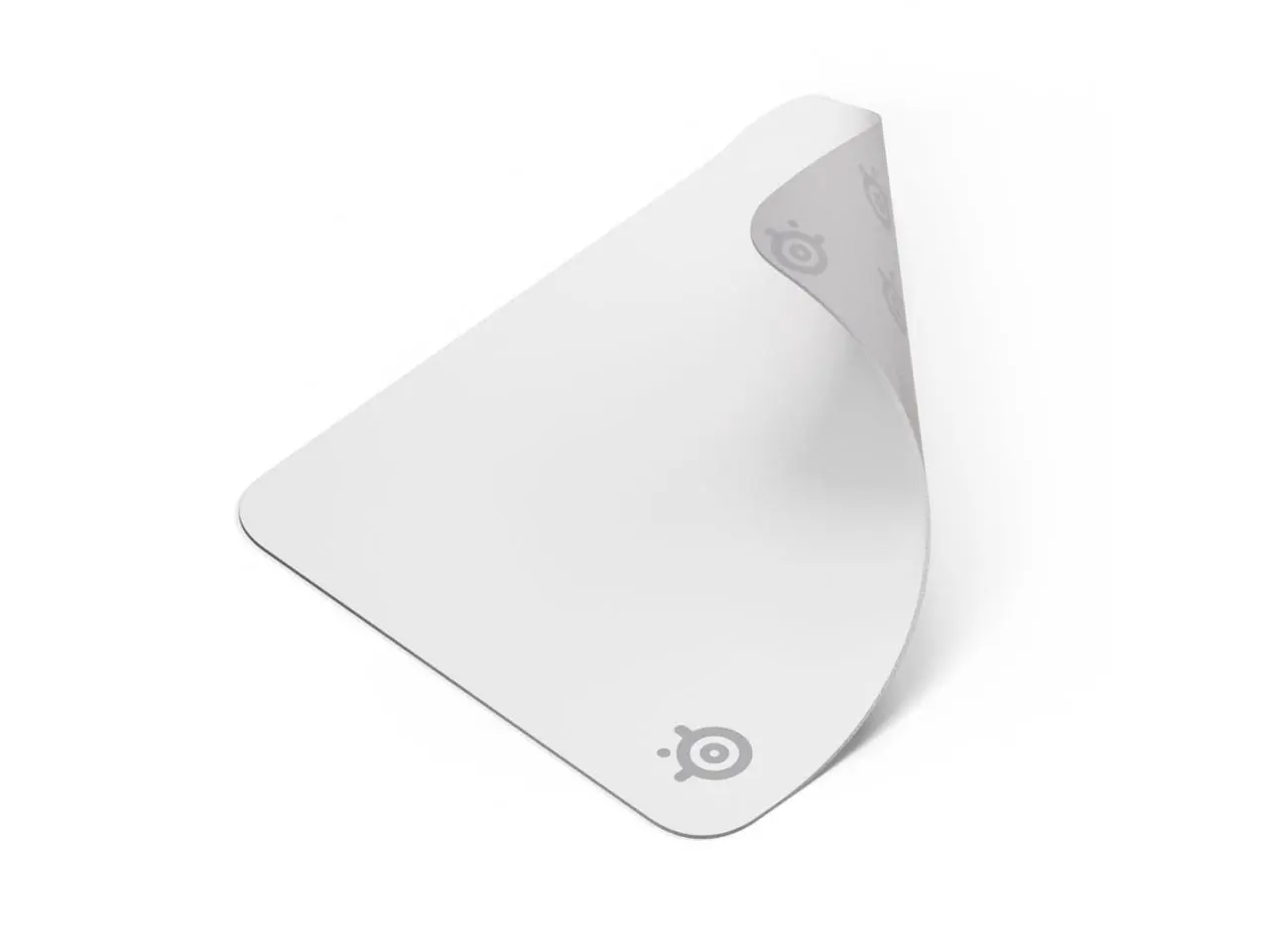 SteelSeries QcK Cloth Gaming Mouse Pad - Exclusive Micro-Woven Surface, Optimized for Gaming Sensors, Maximum Control - Size M - White