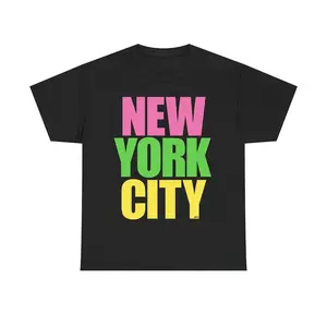 Glee New York City T-Shirt - Bella Canvas 3001 White Casual Wear with Shrek Meme Design "Can't Today I'm Swamped" for Fans