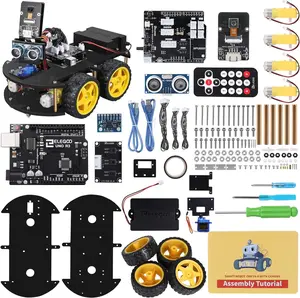 UNO R3 Smart Robot Car Kit V4 for Arduino Robotics for Kids Ages 8-12 12-16 STEM Science Kits Coding Gifts for 8 9 10 11 12 13 14 15 16 Year Old Boys Girls Teens Cool Engineering Building Toys