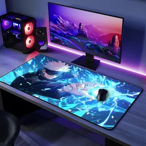 [ SALE UP 45% ] Gojo Satoru Anime Desk Mat Minimal Japanese Style Gaming Mouse Pad