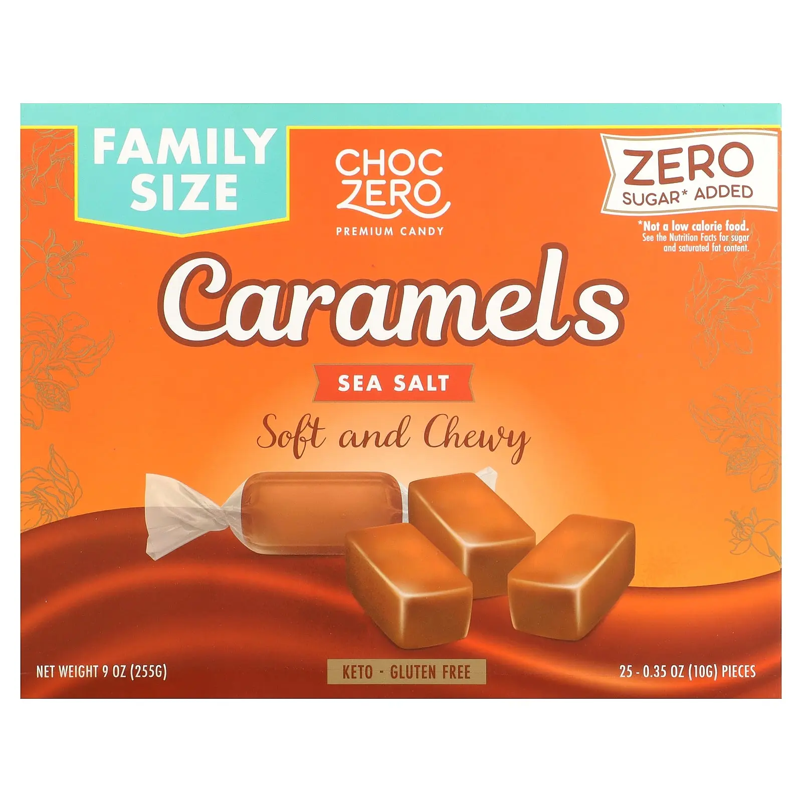 ChocZero Caramels, Sea Salt, 9 oz (255 g)