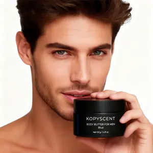 Body Butter for Men 150g – Moisturizing Men's Body Cream with Blue Scent, Daily Nourishing Skin Care for Men