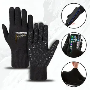 Size Matters Bullet Print Winter Gloves for Outdoor Activities  Tactical Hunting and Shooting Gloves for Men and Women  Perfect Cold Weather Gear and Christmas Gift Idea for Hunters  Adventurers  Military Enthusiasts  Hiking  Camping  and Sports Lovers