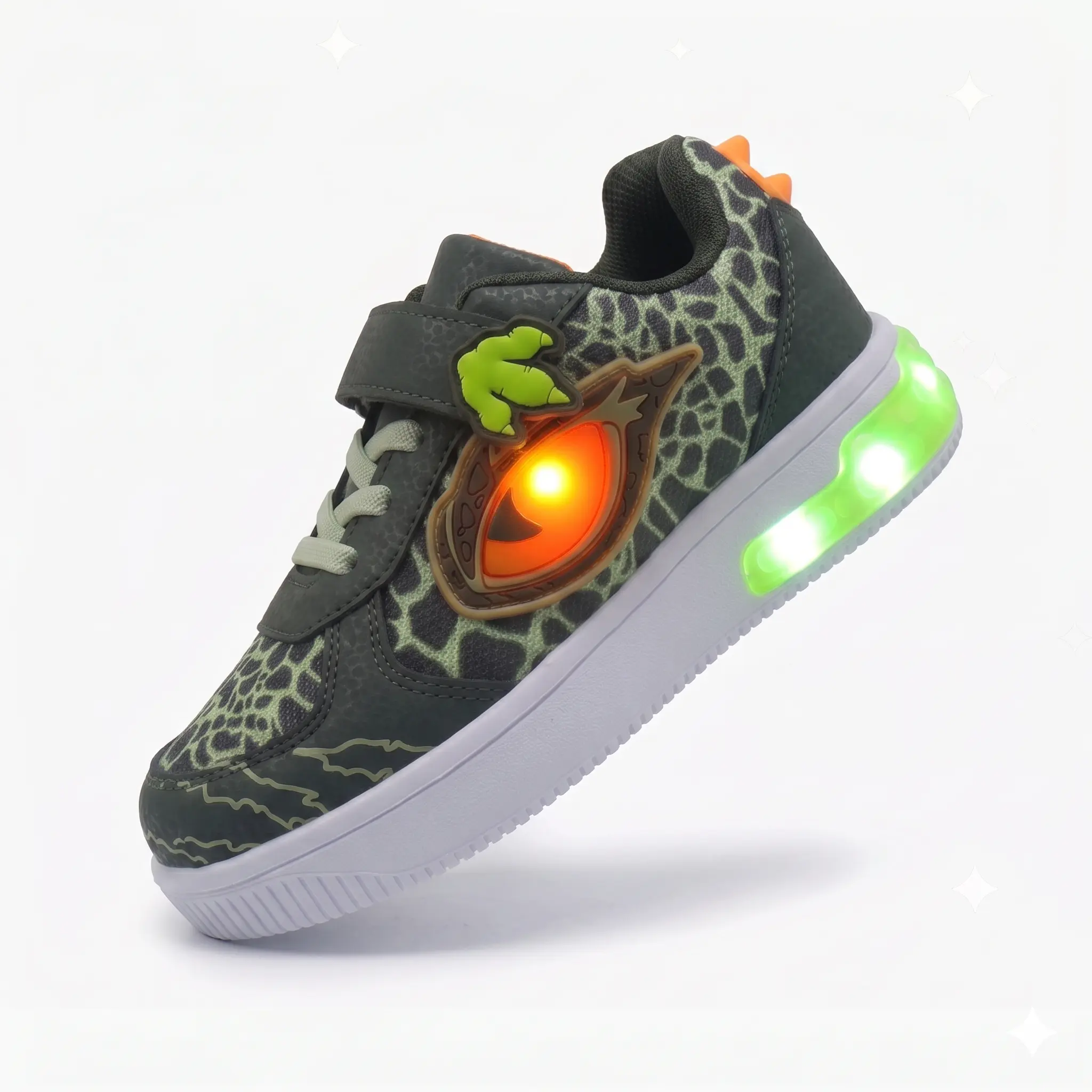 Children's LED light-up sports shoes, boys' back-to-school style, breathable mesh upper, soft sole, suitable for daily school and outdoor activities Led Shoes For Kids